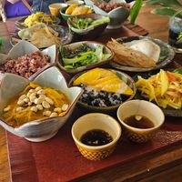 Menu plate at Deva in Kampot