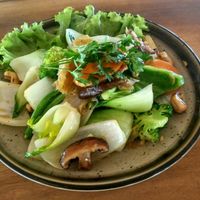 Lemongrass stir fry  at Deva in Kampot