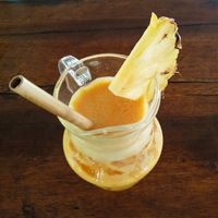 Pineapple Juice at Deva in Kampot
