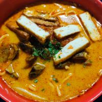 Laksa at Jian Kang 健康素食 in Central Singapore