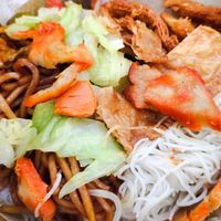 Mixed mee and bee hoon set at Jian Kang 健康素食 in Central Singapore