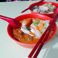 Laksa at Jian Kang 健康素食 in Central Singapore