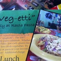 Can get spiral veggies instead of pasta at Rasta Pasta in Colorado Springs