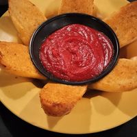 Garlic bread at Rasta Pasta in Colorado Springs