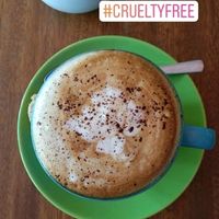 vegan cappuccino  at The Kismet Cafe in Makati