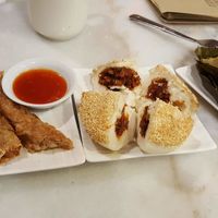 The loh bak were good, but the sesame thing was the best at Yun Shan Ge Vegetarian House - Penang St in Penang