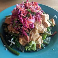 Thai Bowl - soooooo delicious at Laughing Planet - Blair Blvd in Eugene