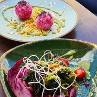Rice Balls and Sea Weed Salad  at Gayaya in Berlin