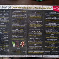 Menu at Gayaya at Gayaya in Berlin