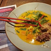 Mittagsangebot für Montag: Curry des Tages, 11€, sehr lecker. Portion könnte noch größer sein. at Gayaya in Berlin