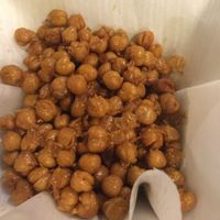 Appetizer: spicy fried chickpeas  at Queen of Sheba in Spokane