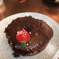 Vegan doughnut at Holy Donut in Kaunas