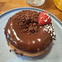 September 2025 - Triple chocolate doughnut (vegan) at Holy Donut in Kaunas