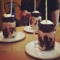 A vegan freakshake - yum! at Holy Donut in Kaunas