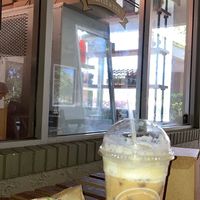 Brown sugar iced latte   at Parlour Vegan Bakery in Plantation