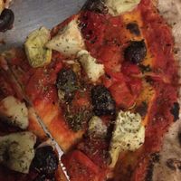 Awesome vegan pizza at Versalia Pizza in Spokane