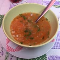 Carrot soup at Svetluska in Nitra