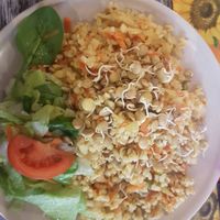 Warm bulgur salad at Svetluska in Nitra