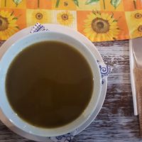 Spinach soup at Svetluska in Nitra