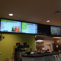juice, smoothie, & coffee boards  at Nourish in Tempe
