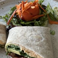 Avocado & Spinach Wrap  at Hector's Shed in Shoreham-by-sea
