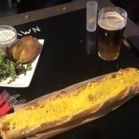Le 42 cm Vegan 13€ + potato add on 3€  at Le Dernier Bar avant la Fin du Monde in Paris