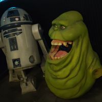 R2D2 and Ecto at Le Dernier Bar avant la Fin du Monde in Paris