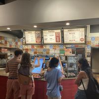 Counter  at Mamoun's Falafel in Princeton
