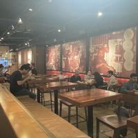 Seating inside  at Mamoun's Falafel in Princeton