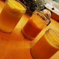 Freshly made fruitdrinks at Unter Freunden in Heidelberg