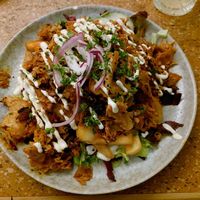 Doner plate at Cafe Rost in Mannheim