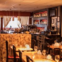 Our tables and bar seen in the afternoon. The "front tent" seating area seen by the window can include 10 friends at Selam in Toronto