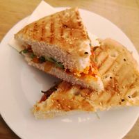 Panini mit Grillgemüse (vegan) at Cafe Einzigartig in Rothenburg Ob Der Tauber