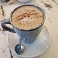 Homemade chocolate chai at Cafe Einzigartig in Rothenburg Ob Der Tauber