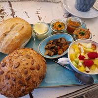 Vegan breakfast at Cafe Einzigartig in Rothenburg Ob Der Tauber