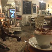 Soya Cappuccino 👌🏼 at Cafe Einzigartig in Rothenburg Ob Der Tauber