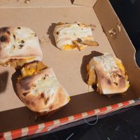 Vegan Pizza Rolls (filled with vegan cheese, cocktailsauce and kebab) at Allush in Recklinghausen