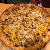 Macaroni pizza at Apiecalypse Now Pizza and Snack Bar in Toronto