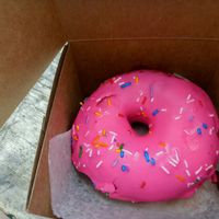 Simpsons donut at Apiecalypse Now Pizza and Snack Bar in Toronto