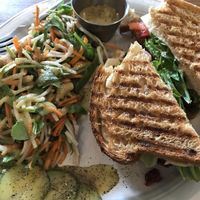 Delicious Sandwich with Salad at Cafe Tuyo in Montreal