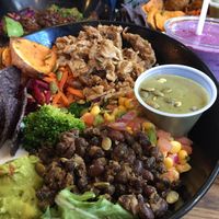 Aztec Power bowl & Einstein Smoothie  at Copper Branch - Rene Levesque in Montreal