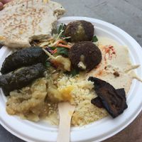 Falafel plate at Schmegan - Food Truck in Stockholm