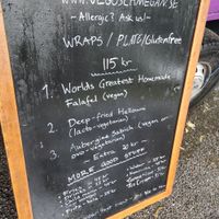 Menu August 2019 at Schmegan - Food Truck in Stockholm