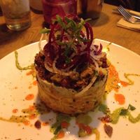 Raw main course at Vantra Vitao in London