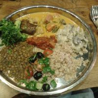 Selection of food from the buffet at Vantra Vitao in London