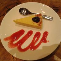 Mango and pineapple raw cheesecake at Vantra Vitao in London