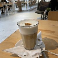 Latte Macchiato with soy milk  at The Tea Lab in Rotterdam