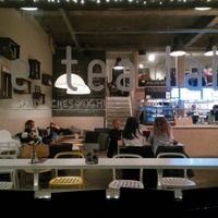 view through the windows at The Tea Lab in Rotterdam