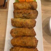 Friend spring rolls  at Loving Hut - Chua Lang in Hanoi