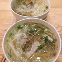 Bun - noodle soup at Loving Hut - Chua Lang in Hanoi
